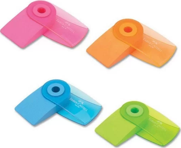 FABER-CASTELL SLEEVE MİNİ NEON ŞEKİLLİ SİLGİ (182460) - Image 1