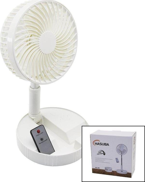KUMANDALI MİNİ FAN M.ÜSTÜ VANTİLATÖR KATLANIR FAN=19.7CM - UZAYAN AYAK=35-102CM TELEFONLUKLU USB ŞARJ (5060) - Image 1