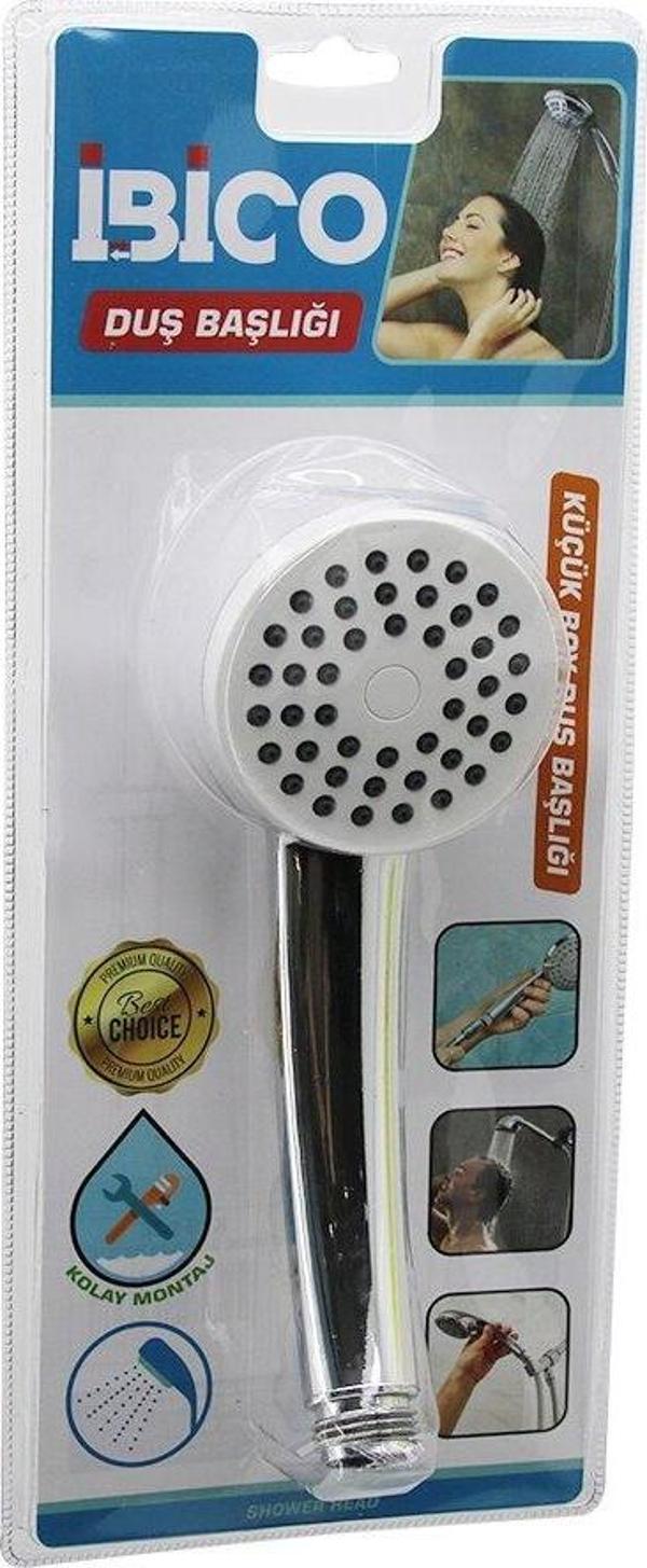 KÜÇÜK BOY YUVARLAK - BOMBELİ=6.7CM DUŞ BAŞLIK VAKUMLU KROM GÖVDE - BEYAZ ZEMİN - SİYAH İĞNE SAP:11.5CM (5060) - Image 1