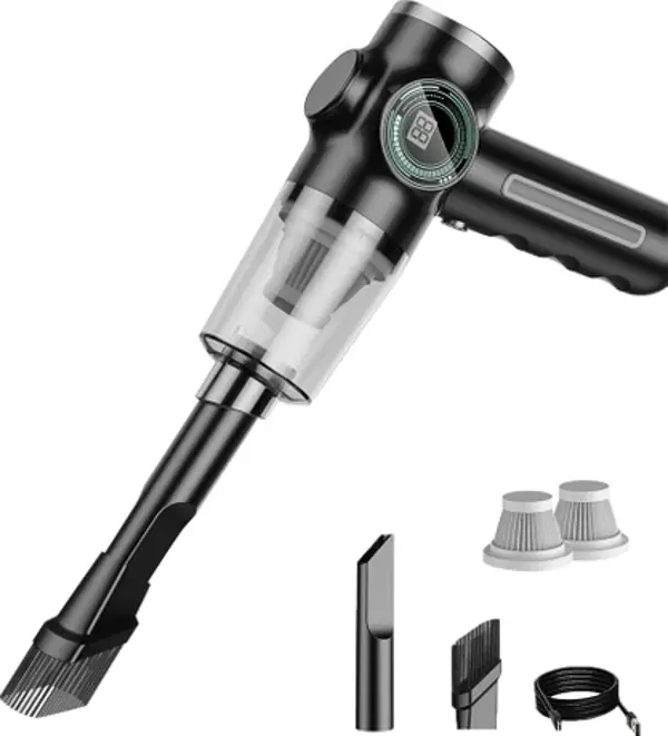 ektrikli Süpürge Taşınabilir Emme Otomobil El Toz Toplayıcı Makinesi Küçük Mini Toz Üfleyici-Siyah  - Image 1