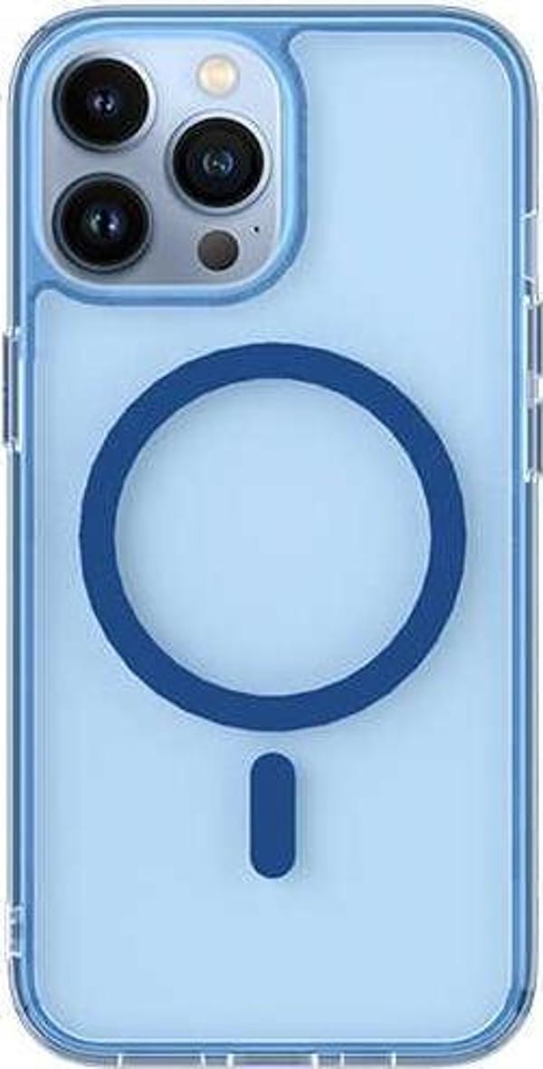 iPhone 14 Pro Max M-safe Şarj Özellikli Kamera Çıkıntılı Silikon Kılıf - Image 1