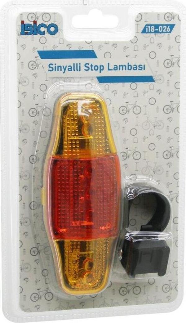 BİSİKLET  STOP LAMBASI   SİNYALLİ   PİLLİ (5060) - Image 1