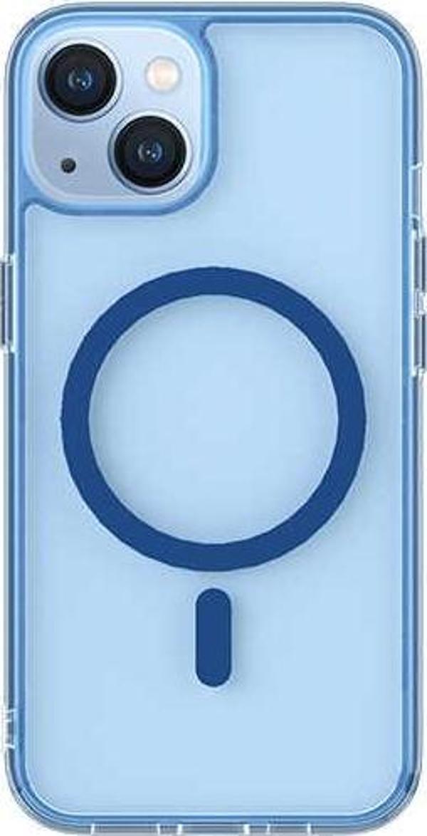iPhone 13 M-safe Şarj Özellikli Kamera Çıkıntılı Silikon Kılıf - Image 1