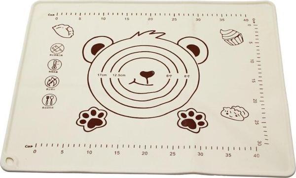 DİKDÖRTGEN  40X50CM  RENKLİ SİLİKON  HAMUR MATI  ÖLÇEK ÇİZİMLİ   240GR (5060) - Image 1