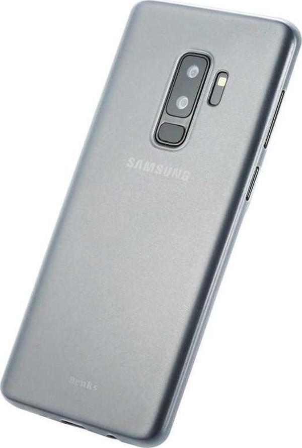 Galaxy S9 Plus Kılıf Lollipop İnce Pürüzsüz Mat Yüzey Kılıf Transparan Beyaz - Image 1