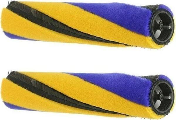 2x Ince Kabarık Yumuşak Rulo Fırça Çubuğu V12 V15 SV16 SV22 Elektrikli Süpürge Sarı + Mavi - Image 1