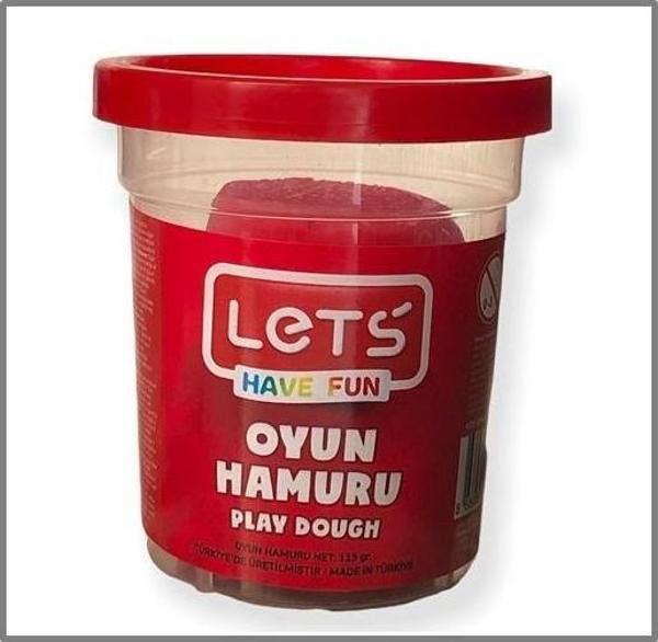 Lets Oyun Hamuru 115Gr Kırmızı - 4 adet - Image 1