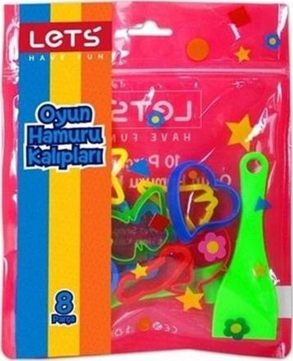 Lets Oyun Hamuru Kalıbı 8 Parça L8411 - 2 paket - Image 1