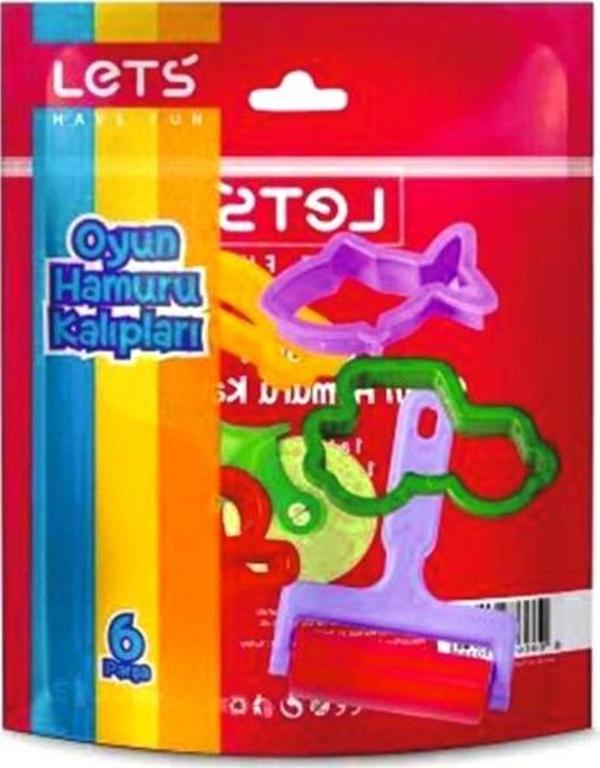 Lets Oyun Hamuru Kalıbı 6 Parça L8418 - 2 adet - Image 1