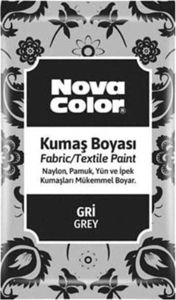 Nova Color Toz Kumaş Boyası Gri - 4 adet - Image 1