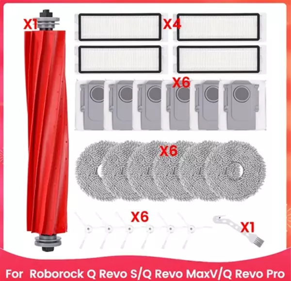 Revo S/q Revo Maxv/q Revo Pro Robot Süpürge Ana Yan Fırça Hepa Filtreler Paspas Bezi Toz Torbaları  - Image 1