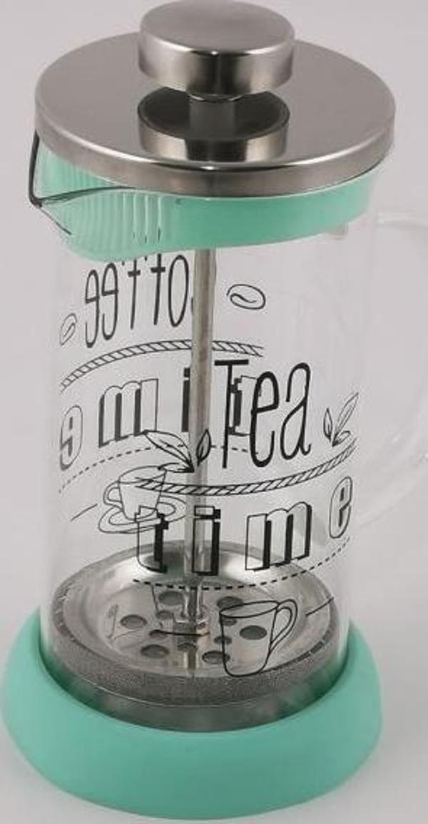 Silikonlu Bitki Çayı Demliği & Demleme & French Press Yeşil - Image 1