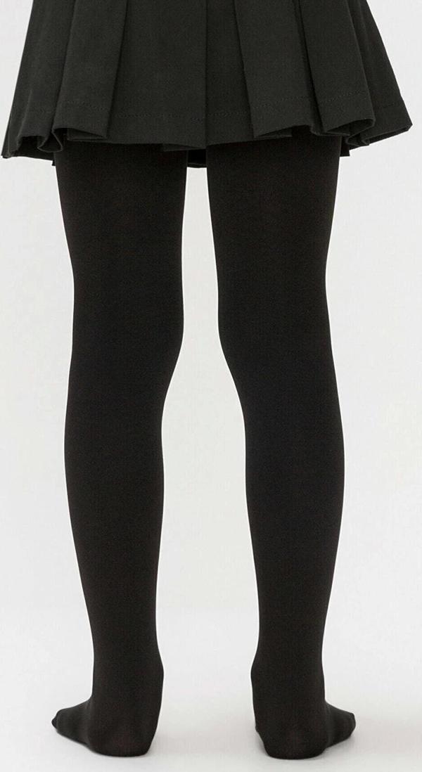 Kız Çocuk Pamuklu Külotlu Çorap Siyah - Image 1