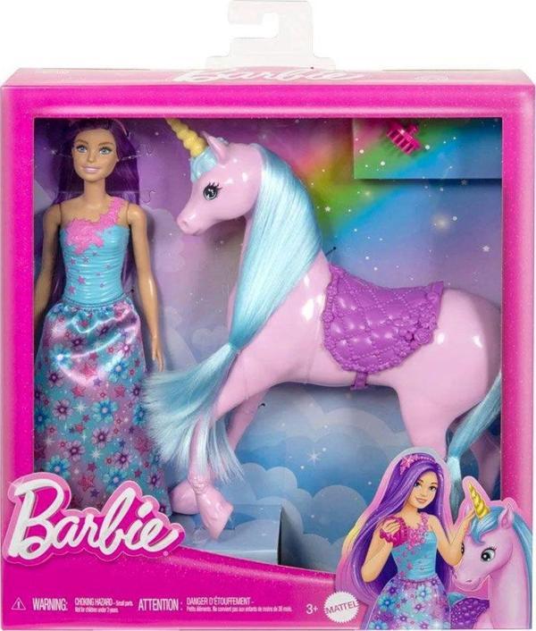 HYT62 Barbie ve Tek Boynuzlu Atı FABBATOYS - Image 1
