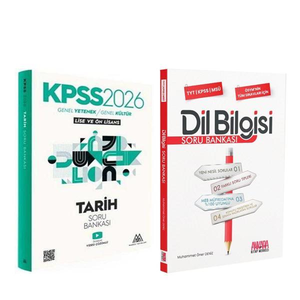 Marsis Yayınları 2026 KPSS Tarih ve AKM Dil Bilgisi Soru Bankası Seti 2 Kitap - Marsis Yayınları - Image 1