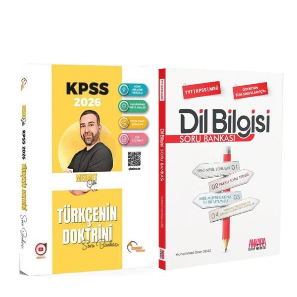 Doktrin Yayınları 2026 KPSS Türkçenin Doktrini ve AKM Dil Bilgisi Soru Bankası Seti 2 Kitap - Doktrin Yayınları - Image 1