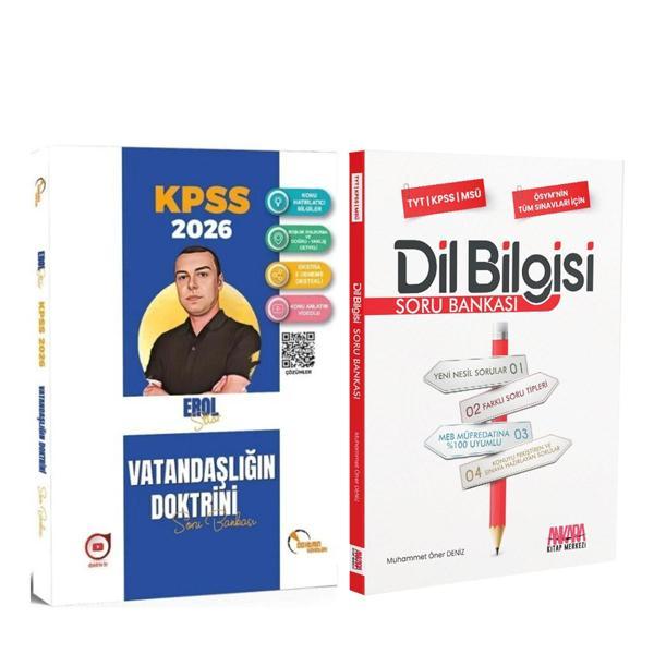 Doktrin 2026 KPSS Vatandaşlık Vatandaşlığın Doktrini ve AKM Dil Bilgisi Soru Bankası Seti 2 Kitap - Doktrin Yayınları - Image 1