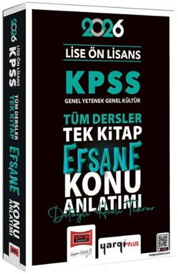 2026 KPSS Lise Ön Lisans Efsane Konu Anlatımlı Tek Kitap Yargı Yayınları - Yargı Yayınları - Image 1