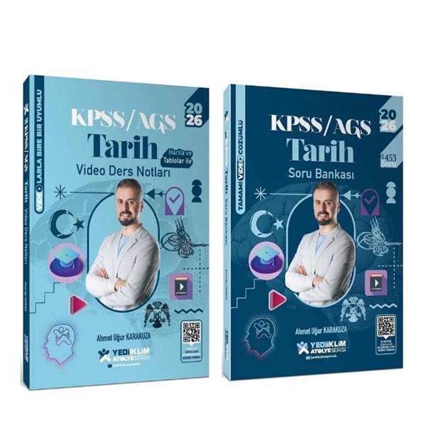 Yediiklim Yayınları 2026 KPSS Tarih Atölye Video Ders Notları ve Soru Bankası Seti 2 Kitap - Yediiklim Yayınları - Image 1