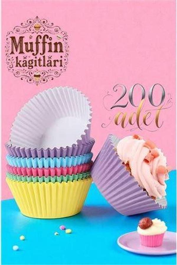 Muffin Kalıbı - Muffin Kağıdı - Muffin Kek Kalıbı 200 Adet - Image 1
