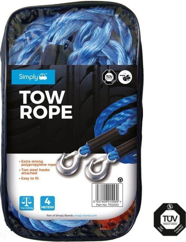 Simply Brands Araba Çekme Halat 4M 2000Kg - Image 1