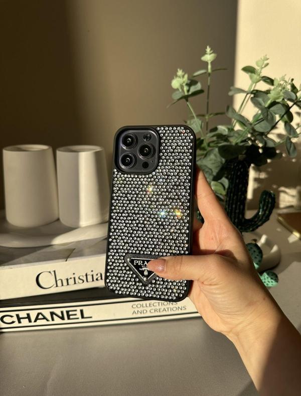 Prada Taşlı Telefon Kılıfı - Image 1