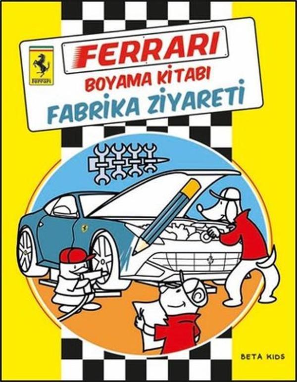 Ferrari Boyama Kitabı - Fabrika Ziyareti - Beta Kids - Image 1