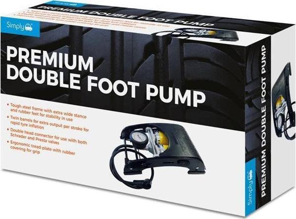 Simply Brands Basinç Göstergeli Premium Çift Pistonlu Ayak Pompasi - Image 1