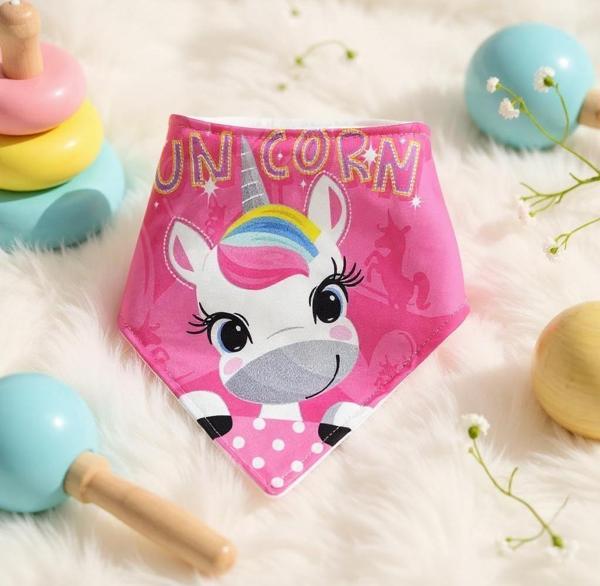 Unicorn Kız Bebek Fular Önlük - Image 1