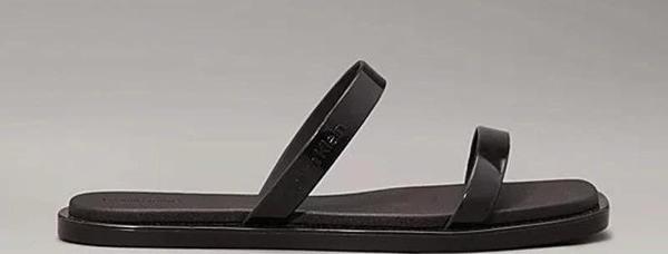Calvin Klein DOUBLE BAR SLIDE - JELLY Kadın  Terlik HW0HW02417-BEH - Image 1