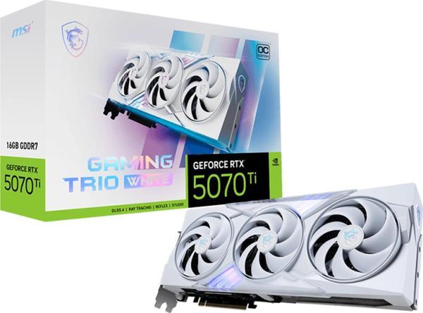 MSI Gaming Trio White GeForce RTX 5070 Ti OC 16GB GDDR7 256Bit HDMI/DP Ekran Kartı - Image 1