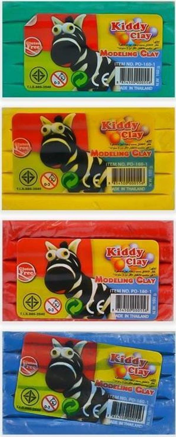 Kiddy Clay Renkli Oyun Hamuru 4lü 640gr  - Image 1