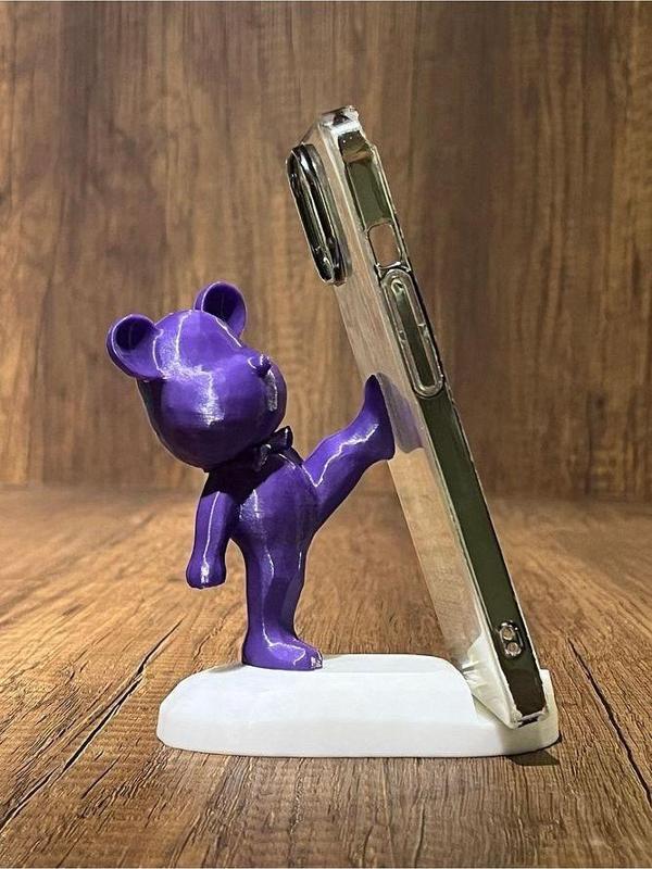 Tekme Atan Ayıcık Telefon Standı - Image 1