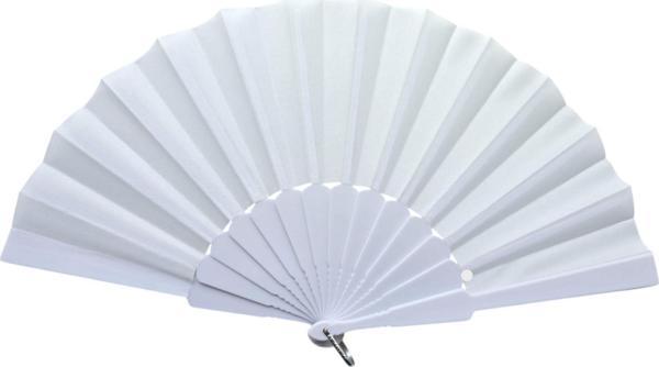 Plastik Kumaş Yelpaze 12'li BEYAZ - Image 1