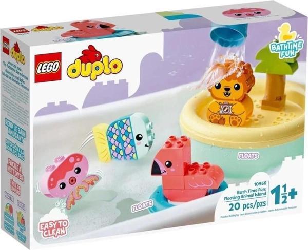 Çocuk 10966 ® Duplo® Banyo Zamanı Eğlencesi: Yüzen Hayvan Adası, 20 parça, +1,5 yaş - Image 1