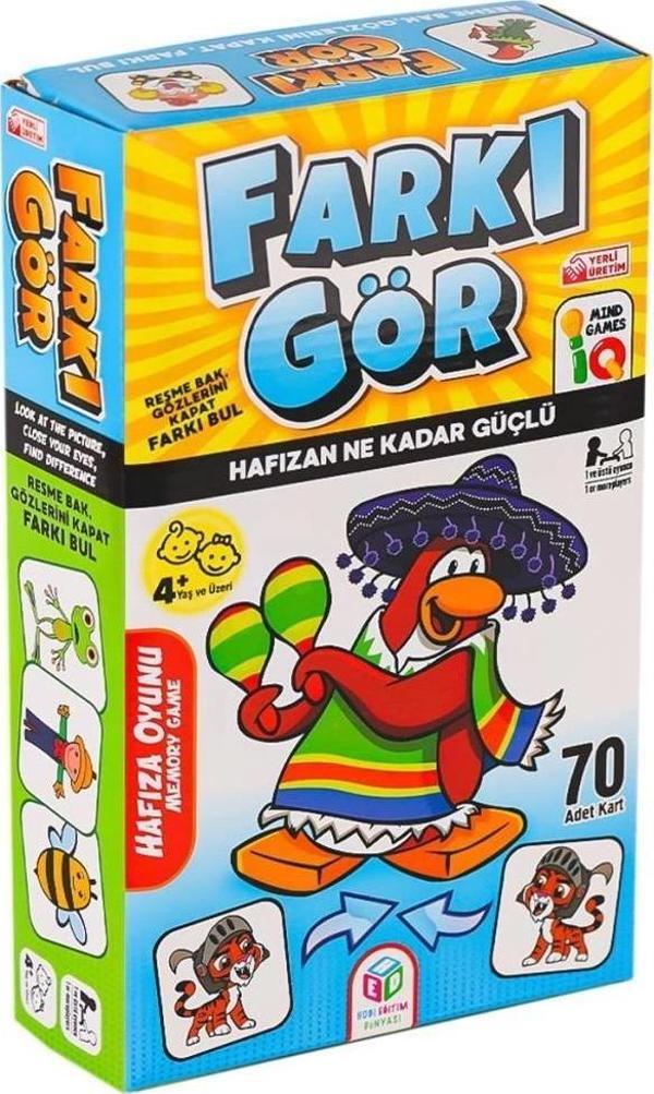 Çocuk 2846-728 Farkı Gör Hafıza Oyunu -Hobi Oyuncak - Image 1