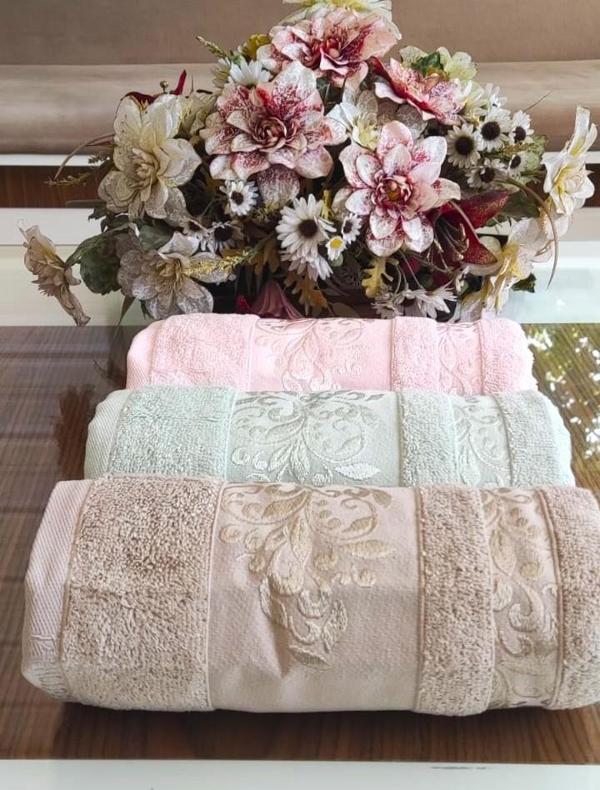  SÜPER LÜKS MİSS BAMBOO 50X90CM. İHRAÇ MALI EL&YÜZ 3'LÜ HAVLU SETİ %70 BAMBU LİFİ İÇERİR - Image 1