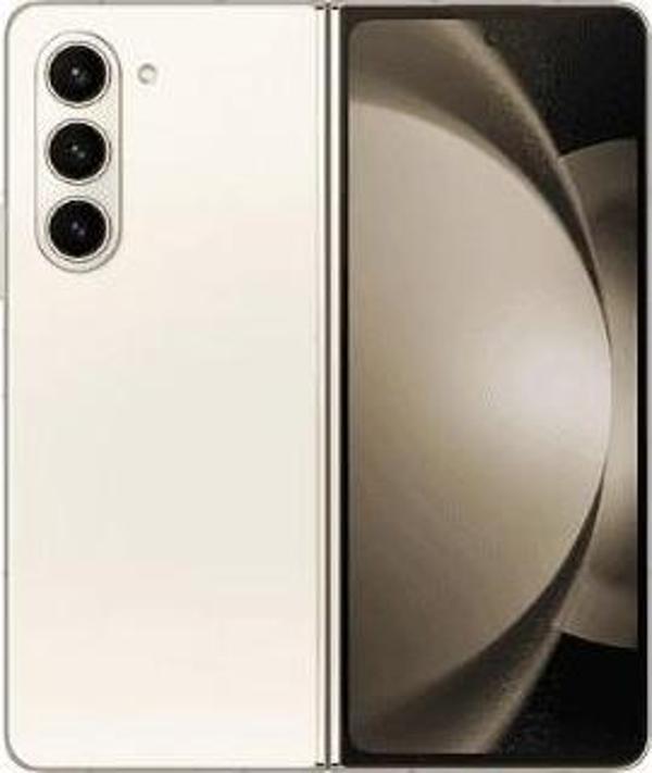 Yenilenmiş SAMSUNG GALAXY Z FOLD 5 256GB -B Kalite- Krem - Image 1