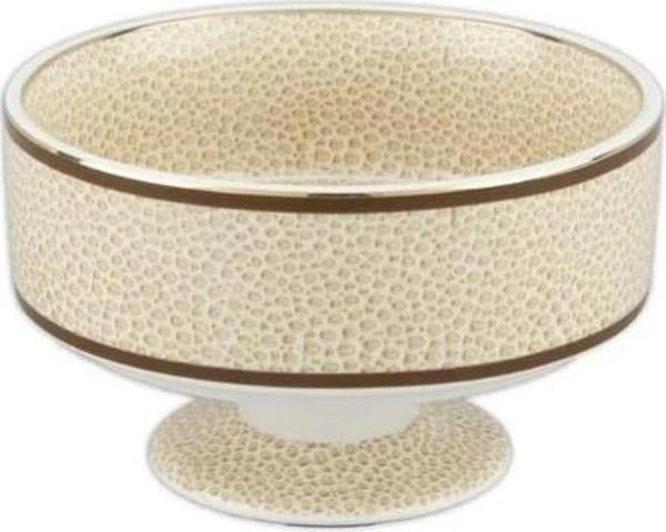Mikasa Moor Micasa Desenli Ekru Ayaklı Kurabiyelik 13x8cm P123.813231 - Image 1