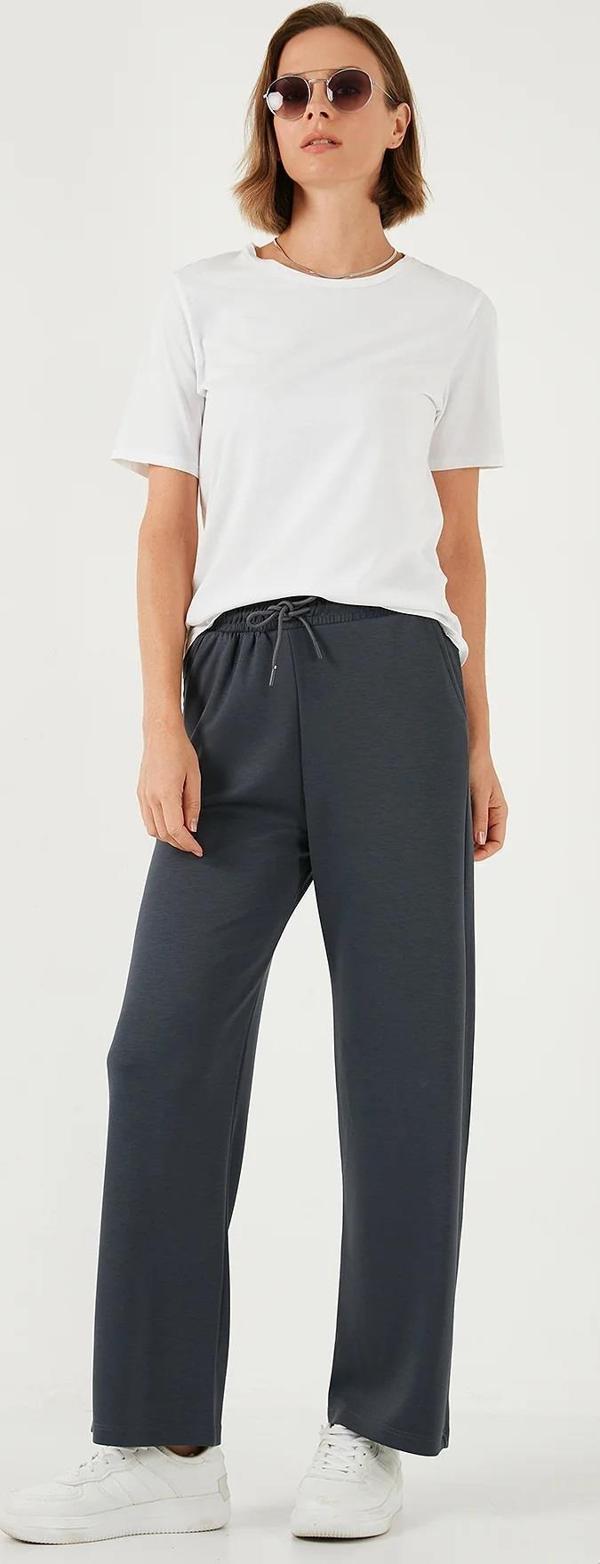 Vogsign 384 Kadın Oysho Düz Paça Cepli Tek Alt Eşofman - Image 1