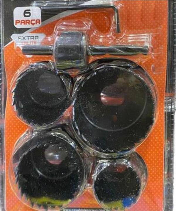 Abnturk Alçıpan Ahşap Buat Açma Panç Seti Takımı 6 Parça - Image 1