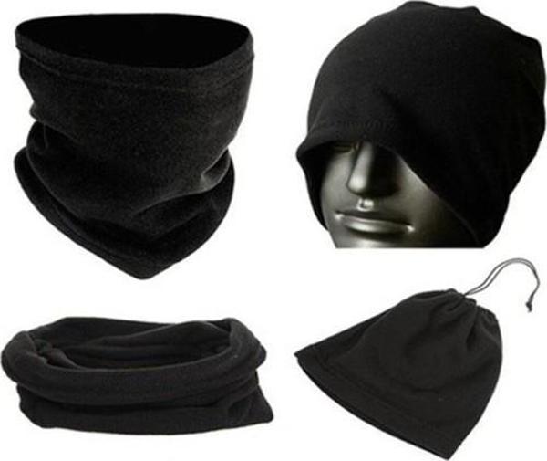 Bonie Unisex Siyah Polar Bere Boyunluk - Image 1