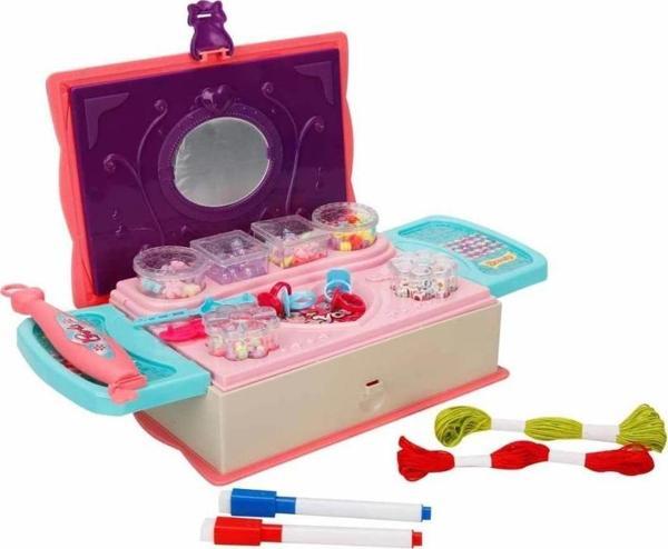 Pretty Pinky 3’ü 1 Arada Boncuk Seti – Yaratıcı Boncuk Tasarım Seti - Image 1