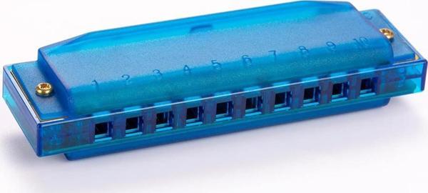 Hohner M5252 Translucent Harp Mavi Mızıka (Do Majör) - Image 1