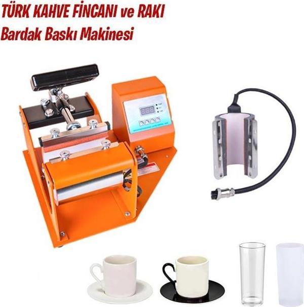 Goldpix Türk Kahve Fincanı Ve Rakı Bardak Baskı Makinesi - Image 1