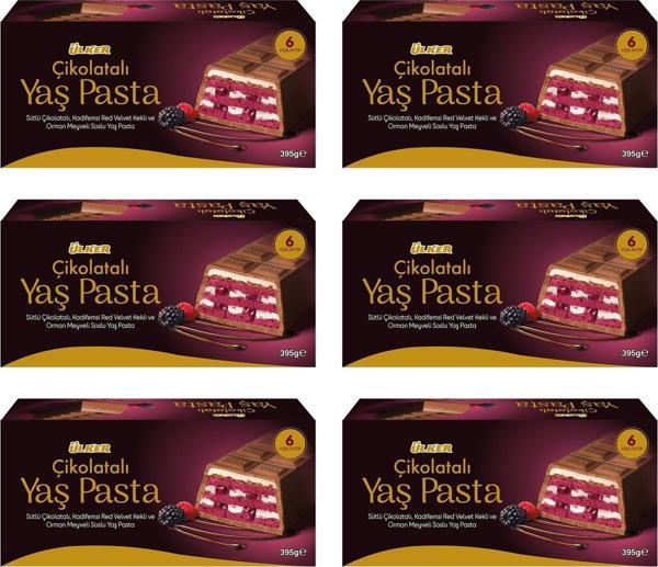 Ülker Çikolatalı Orman Meyveli Soslu Yaş Pasta 395 Gr x 6 Adet - Image 1