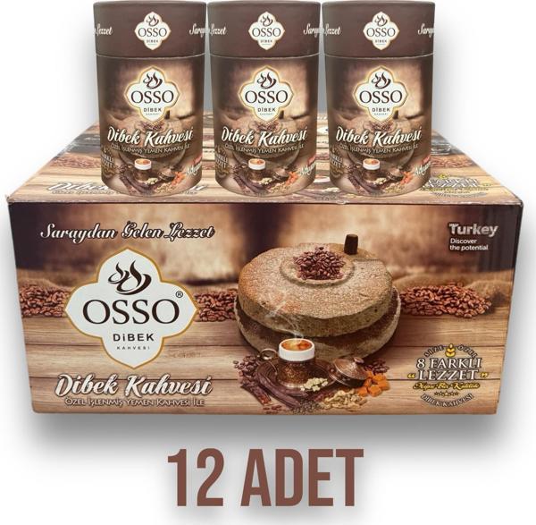 Osso 12'li Silindir Dibek Kahvesi(12X200=2400gr) - Image 1