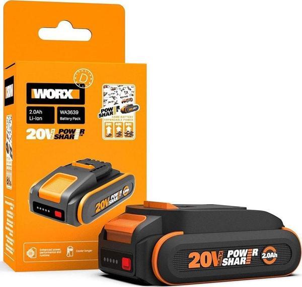 WORX WA3639 20Volt 2.0Ah. Li-ion PowerShare Yedek Akü - Image 1