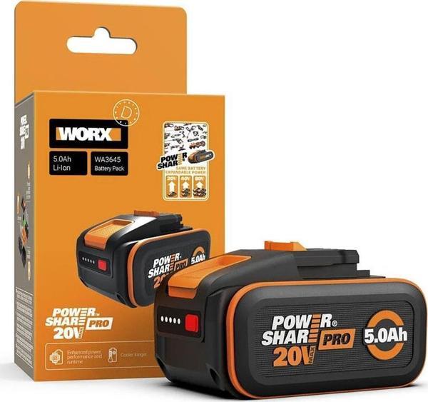 WORX WA3645 20Volt 5.0Ah Li-ion PowerShare Pro Yedek Akü - Image 1