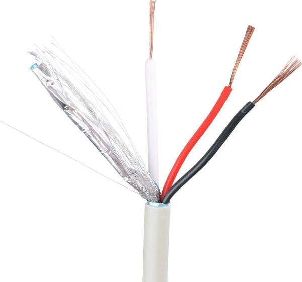 Ayt Powermaster PM-27950 2+1X0.50mm Cca Cctv Kamera Kablosu 250 Metre üvenlik Kamerası Kablosu - Image 1